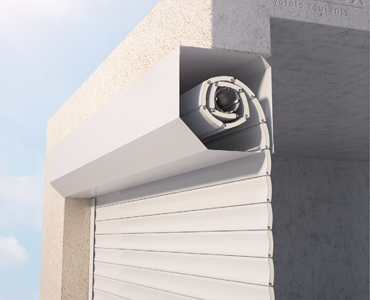 porte-de-garage-sous-linteau-exterieur Porte de garage enroulement extérieu
